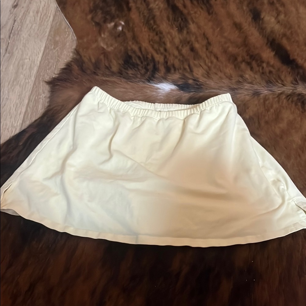 White fox skirt